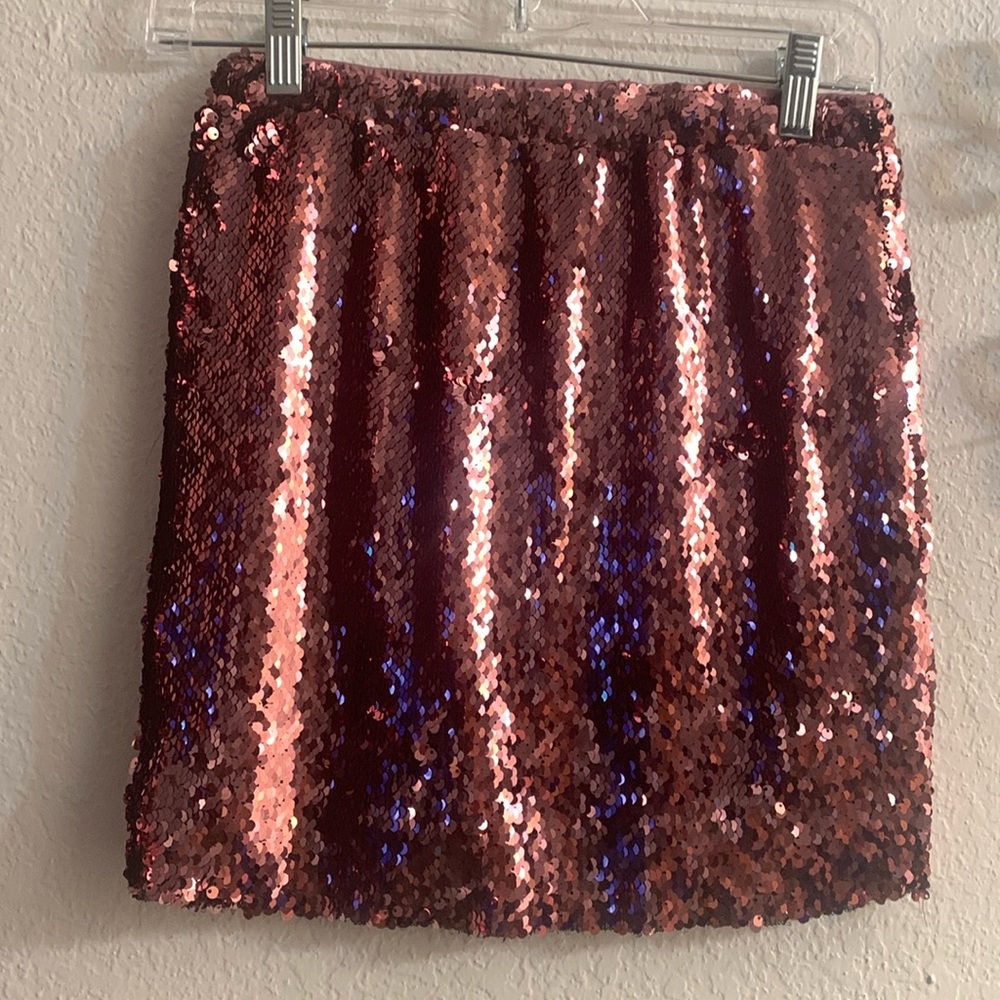 Women's Stretchy Bodycon High Waisted Shiny Glitter Pencil Sequin Mini Skirt
